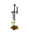 Iron Toilet Brush and Roll Holder