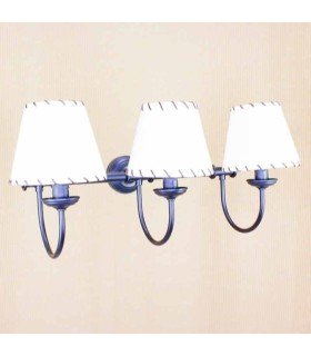 Light bathroom vanity strip ivory lampshades AP23300-PMF