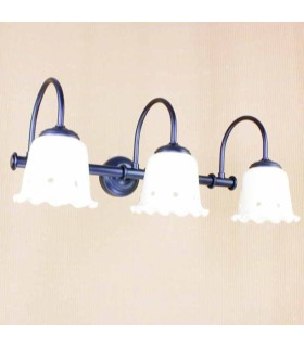 Light bathroom vanity strip ceramic lampshade AP23300-TLPC1