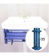 Muebles de baño fondo reducido de forja azul oxido