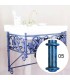Muebles de baño suspendidos antiguos azul oxido