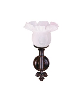Aplique pared rústico de hierro tulipa flor AP120-TLP00 - Artehierro